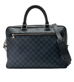 Port Document Bag, Canvas, Damier Cobalt, S/L/K, 3*
